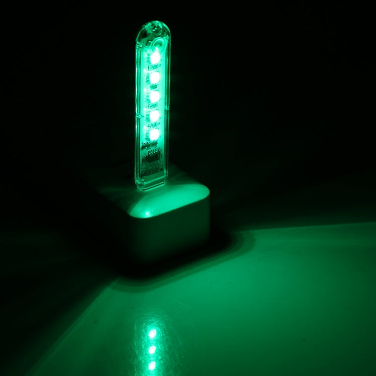 ضوء ليلي صغير محمول بمنفذ USB و5 مصابيح LED ملونة 5 فولت مع مفتاح
