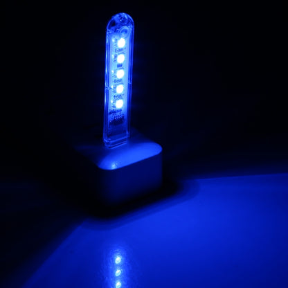 ضوء ليلي صغير محمول بمنفذ USB و5 مصابيح LED ملونة 5 فولت مع مفتاح