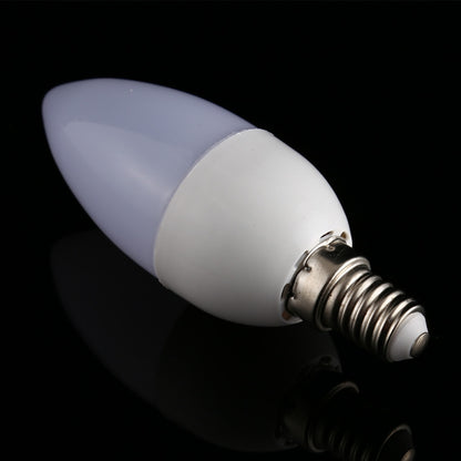 مصباح LED مدبب 3 وات 6500 كلفن E14 2835 8 مصابيح LED موفر للطاقة، لون الإضاءة: أبيض، 110-220 فولت، ضوء أبيض