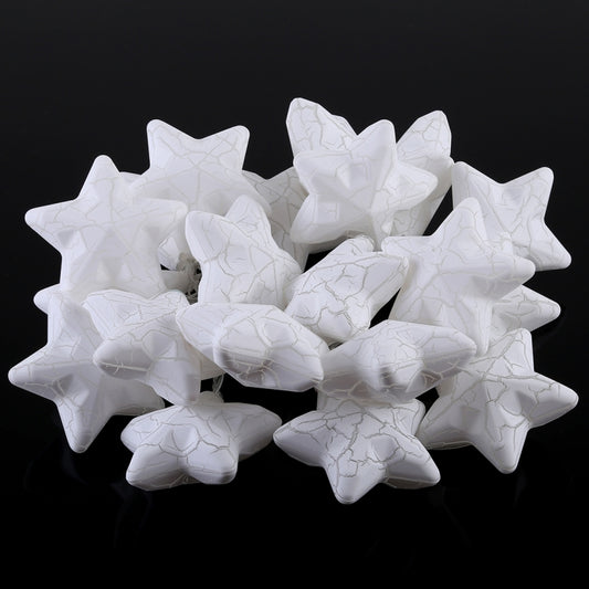 20 LEDs Teenage Style Warm Fairy Decorative Lamp for Christmas, Wedding, Bedroom, Cracked Star