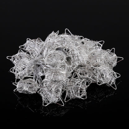 20 LEDs Teenage Style Warm Fairy Decorative Lamp for Christmas, Wedding, Bedroom, Hollow Star
