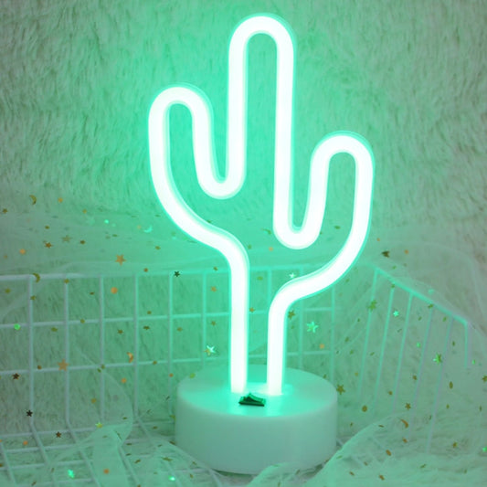Warm Fairy Decorative Lamp Night Light for Christmas, Wedding, Party, Bedroom, Cactus