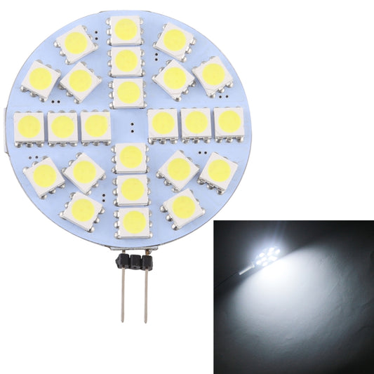 مصباح G4 24 LED SMD 5050 288LM 2800-3200K مع خاصية التعتيم المستمر، قاعدة دبوس الإضاءة الموفرة للطاقة، تيار مستمر 12 فولت، G4 24 LED SMD 5050 288LM، G4 24 LED SMD 5050 288LM