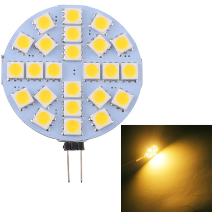 مصباح G4 24 LED SMD 5050 288LM 2800-3200K مع خاصية التعتيم المستمر، قاعدة دبوس الإضاءة الموفرة للطاقة، تيار مستمر 12 فولت، G4 24 LED SMD 5050 288LM، G4 24 LED SMD 5050 288LM