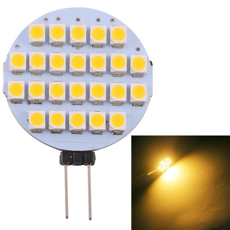 مصباح G4 24 LED SMD 3528 168LM 2800-3200K مع خاصية التعتيم المستمر، قاعدة دبوس الإضاءة الموفرة للطاقة، تيار مستمر 12 فولت، G4 24 LED SMD 3528 168LM