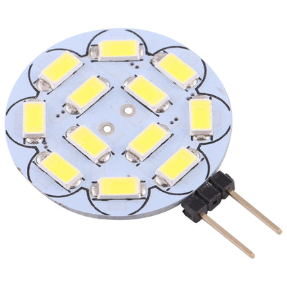 مصباح G4 12 LED SMD 5730 360LM 2800-3200K دائري الشكل مزود بخاصية التعتيم المستمر لتوفير الطاقة، قاعدة دبوس، تيار مستمر 12 فولت، G4 12 LED SMD 5730 360LM، G4 12 LED SMD 5730 360LM