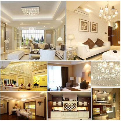 48 مصباح LED SMD 2835، تيار متردد 220 فولت، لون أبيض دافئ E12