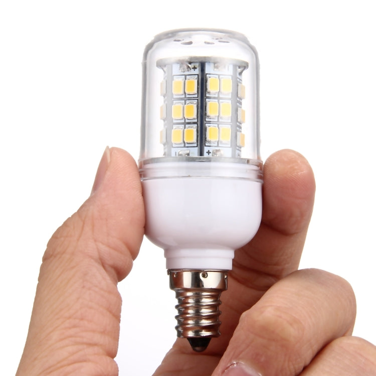 48 مصباح LED SMD 2835، تيار متردد 220 فولت، لون أبيض دافئ E12