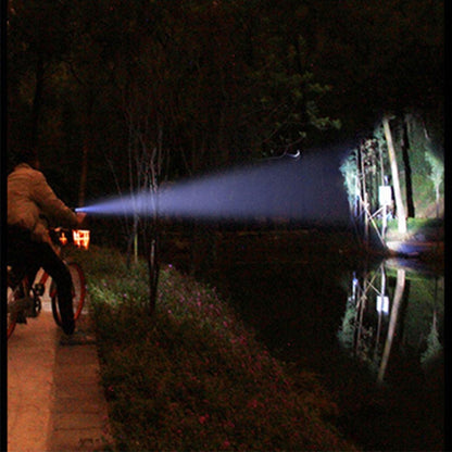 KS-737 USB Charging Waterproof T6+XPE Zoomable LED Flashlight with 4-Modes, KS-737