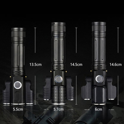 KS-737 USB Charging Waterproof T6+XPE Zoomable LED Flashlight with 4-Modes, KS-737