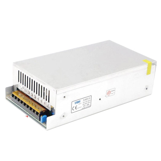 SOMPOM S-600-12 600 واط 12 فولت 50 أمبير محرك قذيفة حديدية شريط إضاءة LED مزود طاقة مراقبة الإضاءة، 600 واط 50 أمبير