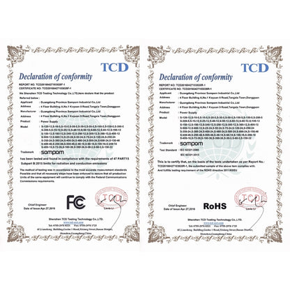 SOMPOM S-12-12 12 واط 12 فولت 1 أمبير محرك قذيفة حديدية شريط إضاءة LED مزود طاقة شاشة الإضاءة، 12 واط 1 أمبير