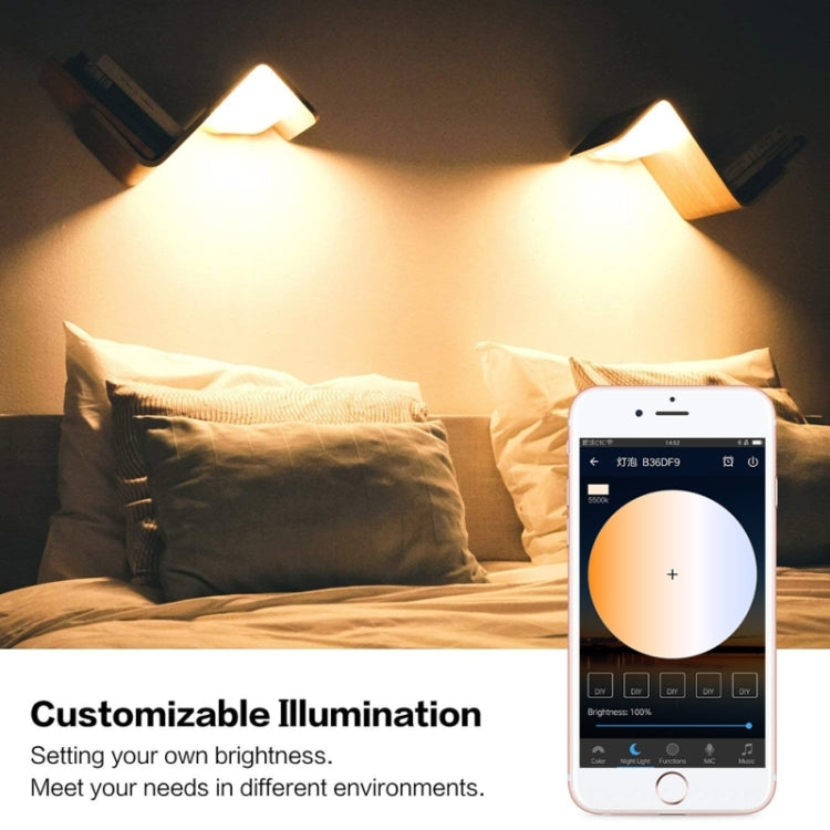 9W 110V E27 RGBCW WIFI LED Smart Bulb Wireless Smart Home Automation Light, 110V