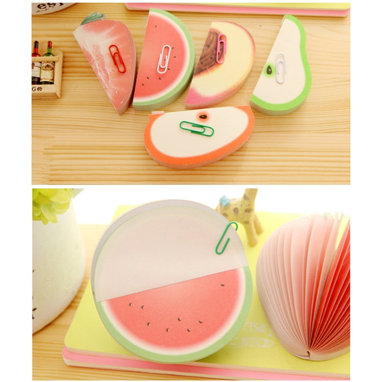 Fruit Notes Stickers, Peaches, Pear, Watermelon