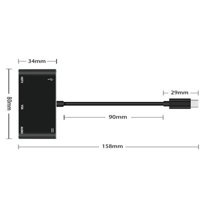 USB-C / Type-C to HDMI /VGA /USB 3.0 /PD Converter