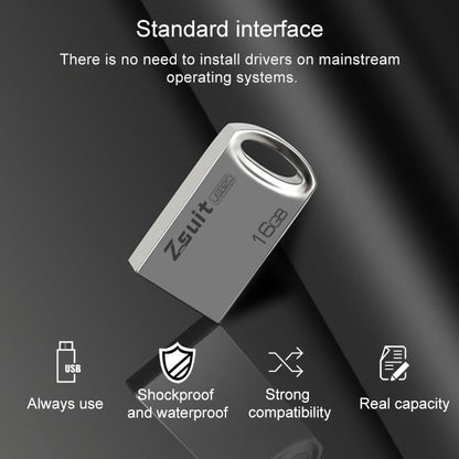 Zsuit 128GB USB 3.0 Mini Metal Ring Shape USB Flash Disk, 128GB USB 3.0