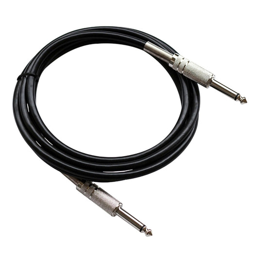 1.8m  1/4 inch (6.35mm) Male to Male Shielded Jack Mono Plugs Audio Patch Cable, 1.8m M to M