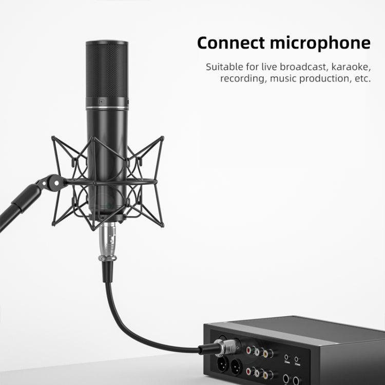 1.8m 3-Pin XLR Male to XLR Female Microphone Cable, Length: 1.8m