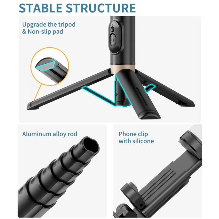 Bluetooth Remote Control Tripod Selfie Stick