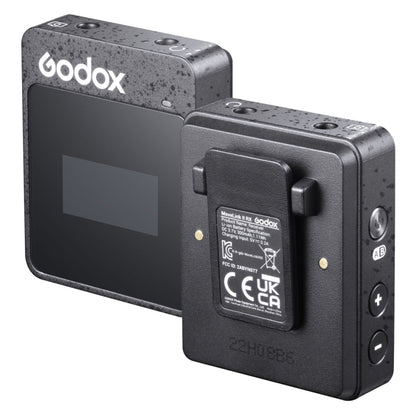 نظام ميكروفون لاسلكي Godox MoveLink II M2 مزود بجهازي إرسال وجهاز استقبال واحد لكاميرات DSLR وكاميرات الفيديو، MoveLink II M2