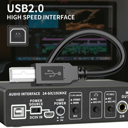 XTUGA E22 Audio Interface Professional Sound Card