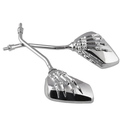 MB-MR011 Motorcycle Modified Universal ABS Skeleton Hand Rear View Mirror Set, Universal Skeleton Hand