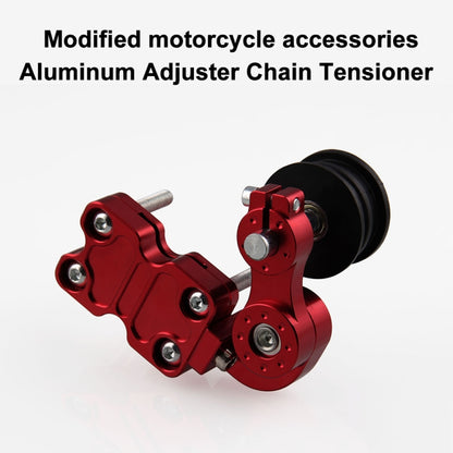 HC154 Motorcycle Modified Accessories Universal Aluminum Alloy Chain Adjuster, Aluminum Alloy Black, Aluminum Alloy Gold, Aluminum Alloy Red, Aluminum Alloy Silver