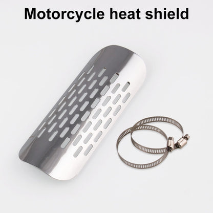 MB-EX014-S Motorcycle Modification Accessories Iron 75mm Exhaust Pipe Heat Shield for Kawasaki, MB-EX014-S