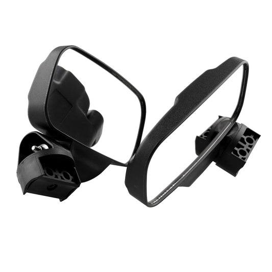 MB-MR016-BK 2 PCS Motorcycle UTV Modified Side View Mirrors for UTV with 1.75 inch and 2 inch Roll Cage, MB-MR016-BK
