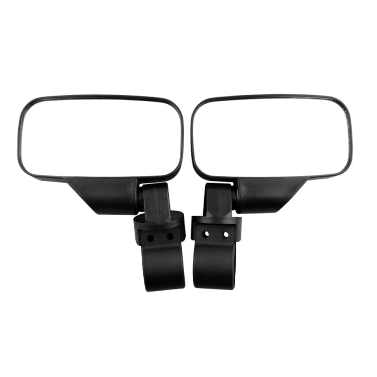MB-MR016-BK 2 PCS Motorcycle UTV Modified Side View Mirrors for UTV with 1.75 inch and 2 inch Roll Cage, MB-MR016-BK