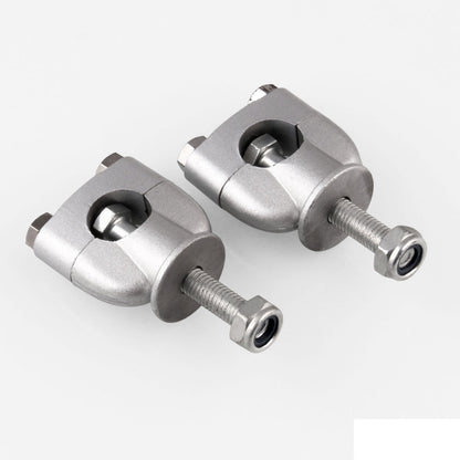 MB-MH027-S Universal Motorcycle Aluminum + Iron 22mm Single Hole Handlebar Fixed Bracket, MB-MH027-S