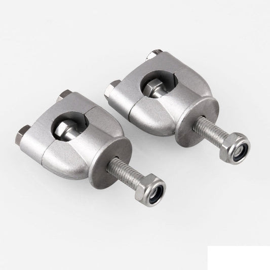 MB-MH027-S Universal Motorcycle Aluminum + Iron 22mm Single Hole Handlebar Fixed Bracket, MB-MH027-S