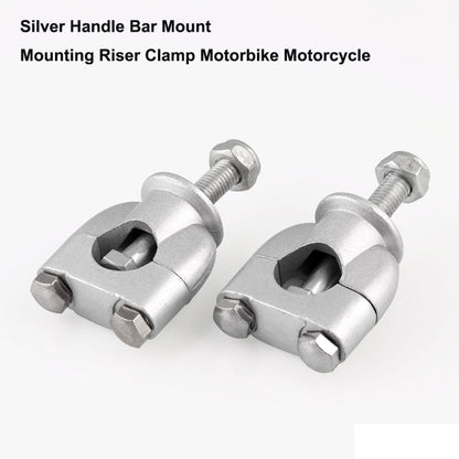 MB-MH027-S Universal Motorcycle Aluminum + Iron 22mm Single Hole Handlebar Fixed Bracket, MB-MH027-S