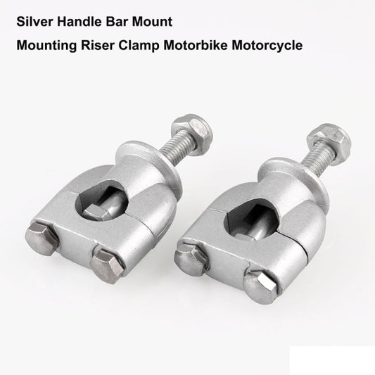 MB-MH027-S Universal Motorcycle Aluminum + Iron 22mm Single Hole Handlebar Fixed Bracket, MB-MH027-S