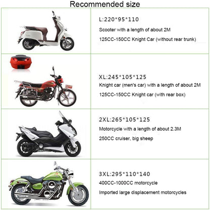 210D Oxford Cloth Motorcycle Electric Car Rainproof Dust-proof Cover, Size: L, Size: L