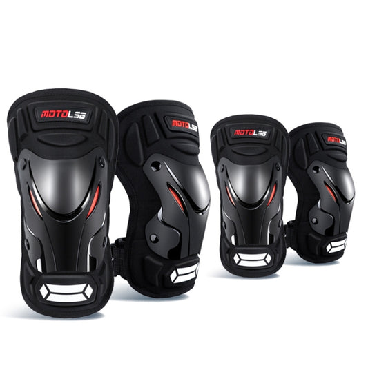Motolsg 4 in 1 Knee Pads Elbow Pads Outdoor Sports Hiking Ski Motorcycle Bicycle Riding Protective Gear with Reflective Strip, Motolsg 4 in 1 Knee Pads Elbow Pads