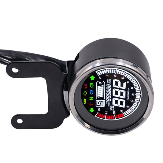 Universal Motorcycle Modified Multi-functional LED Digital Meter Indicator Light Tachometer Odometer Speedometer Oil Meter, LED Digital Meter