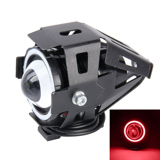 U7 10W 1000LM CREE LED Life Waterproof Headlamp Light with Angel Eyes Light for Motorcycle / SUV, DC 12V, U7 10W 1000LM Red Light