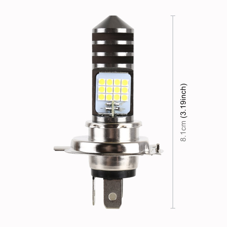 مصباح أمامي للدراجات النارية H4 بجهد 12 فولت تيار مستمر / 7.4 واط مزود بـ 24 مصباح LED SMD-3030، طراز H4 1 (ضوء أبيض)، طراز H4 1 (أصفر + أبيض)