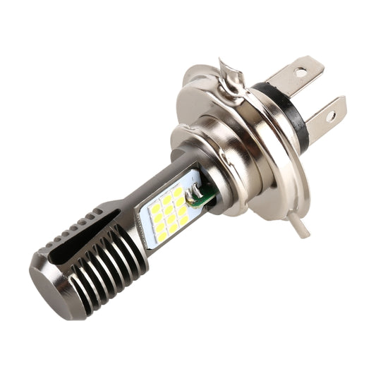 مصباح أمامي LED للدراجات النارية H4 DC12V / 7.4W مزود بـ 24 مصباح LED SMD-3030، طراز H4 2 (ضوء أبيض)، طراز H4 2 (أصفر + أبيض)