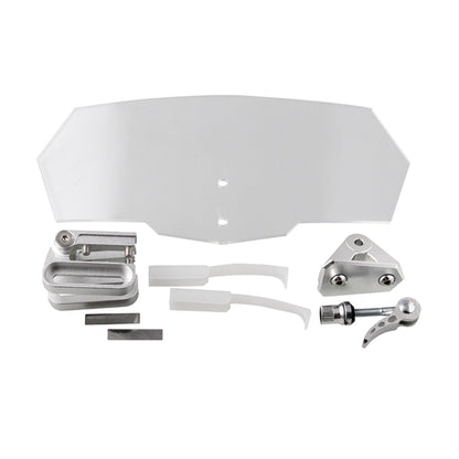 MB-WE024 Universal Motorcycle Modified Acrylic Heightened Windshield, MB-WE024(Black), MB-WE024(Grey), MB-WE024(White)