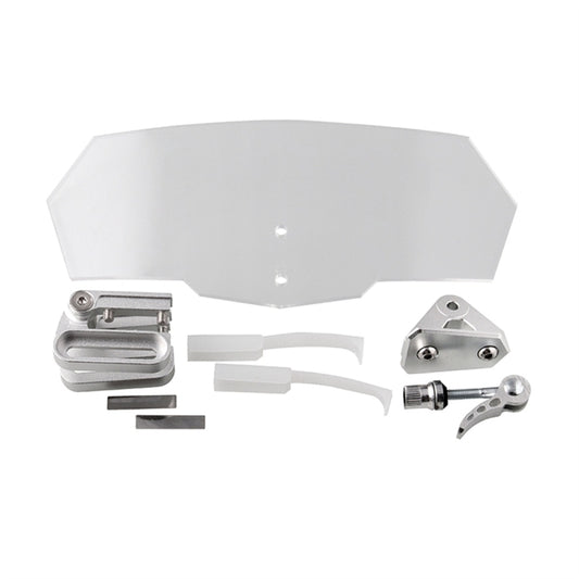 MB-WE024 Universal Motorcycle Modified Acrylic Heightened Windshield, MB-WE024(Black), MB-WE024(Grey), MB-WE024(White)