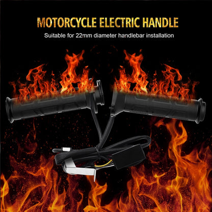 WUPP CS-095D1 Motorcycle Modified Adjustable Temperature Silicone Universal Electric Heating Hand Cover Heated Grip Handlebar, CS-095D1