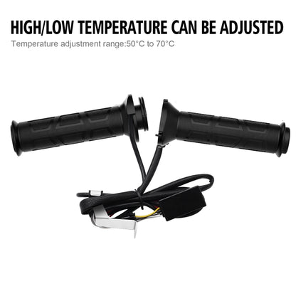 WUPP CS-095D1 Motorcycle Modified Adjustable Temperature Silicone Universal Electric Heating Hand Cover Heated Grip Handlebar, CS-095D1