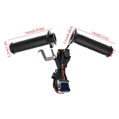 WUPP ZH-983C1 Motorcycle Modified Intelligent Electric Heating Hand Cover Heated Grip Handlebar with Three Gear Temperature Control, ZH-983C1
