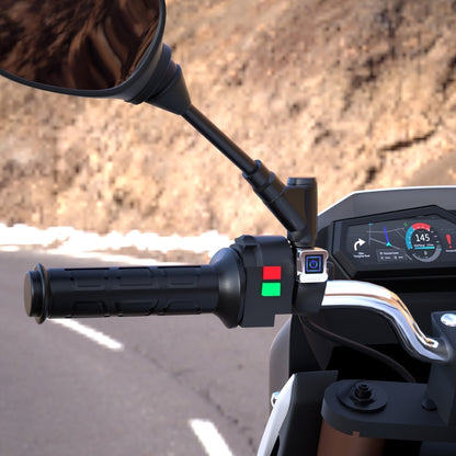WUPP ZH-983C1 Motorcycle Modified Intelligent Electric Heating Hand Cover Heated Grip Handlebar with Three Gear Temperature Control, ZH-983C1