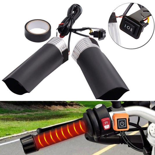 CS-043A1 Motorcycle Modified Electric Heating Hand Cover Heated Grip Handlebar, CS-043A1