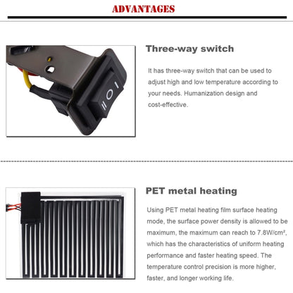 CS-043A1 Motorcycle Modified Electric Heating Hand Cover Heated Grip Handlebar, CS-043A1
