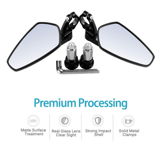 Universal 7 / 8 inch 22mm Modified Motorcycle Side Rearview Mirror, 7 / 8 inch 22mm (Blue), 7 / 8 inch 22mm (White)