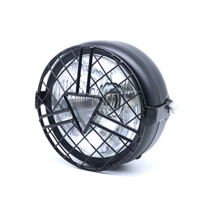 Motorcycle Arrowhead Reticular Retro Lamp LED Headlight Modification Accessories for CG125 / GN125, DM-DD-1995, DM-DD-1995 (Yellow)
